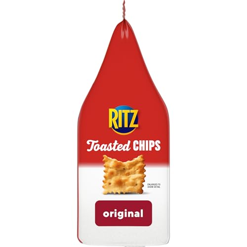 RITZ Toasted Chips Sour Cream and Onion Crackers, Party Snacks, 8.1 oz