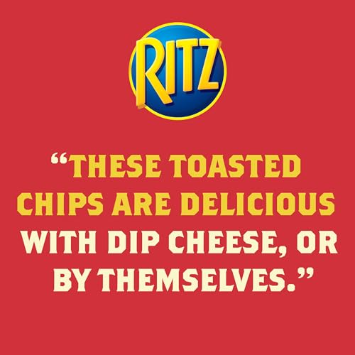 RITZ Toasted Chips Sour Cream and Onion Crackers, Party Snacks, 8.1 oz
