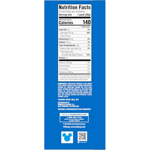 CHIPS AHOY! Mini Original Chocolate Chip Cookies, 10 Snack Packs