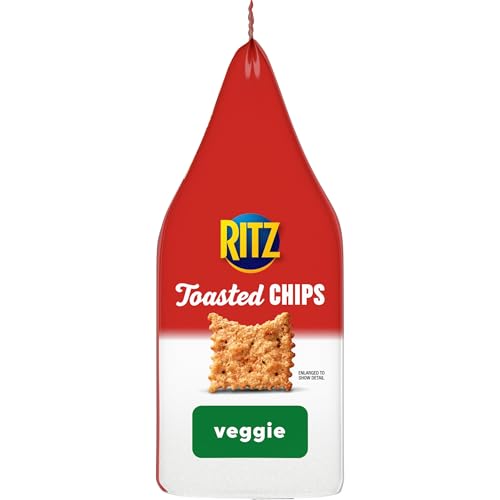 RITZ Toasted Chips Sour Cream and Onion Crackers, Party Snacks, 8.1 oz