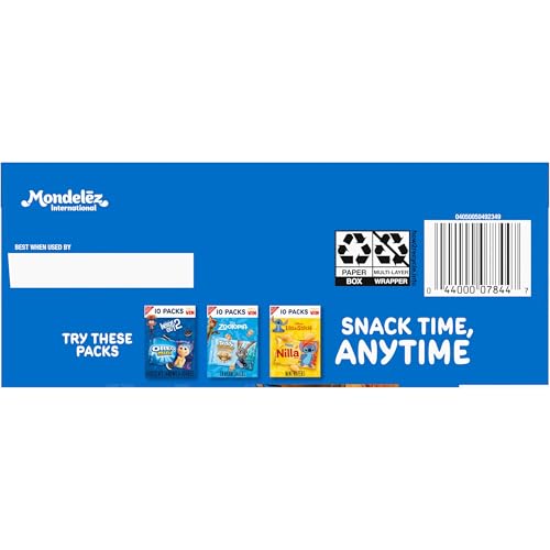 CHIPS AHOY! Mini Original Chocolate Chip Cookies, 10 Snack Packs