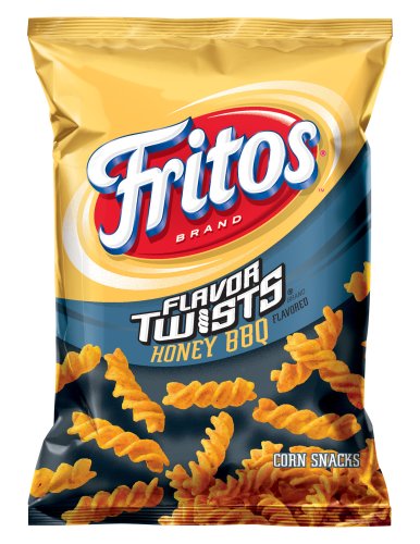 Fritos Twists Honey BBQ Flavored Corn Chips Bag, 9.25 Ounce