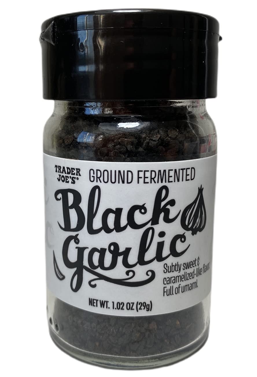 Trader Joe's Ground Fermented Black Garlic, 1.02 oz (Pack of 2)