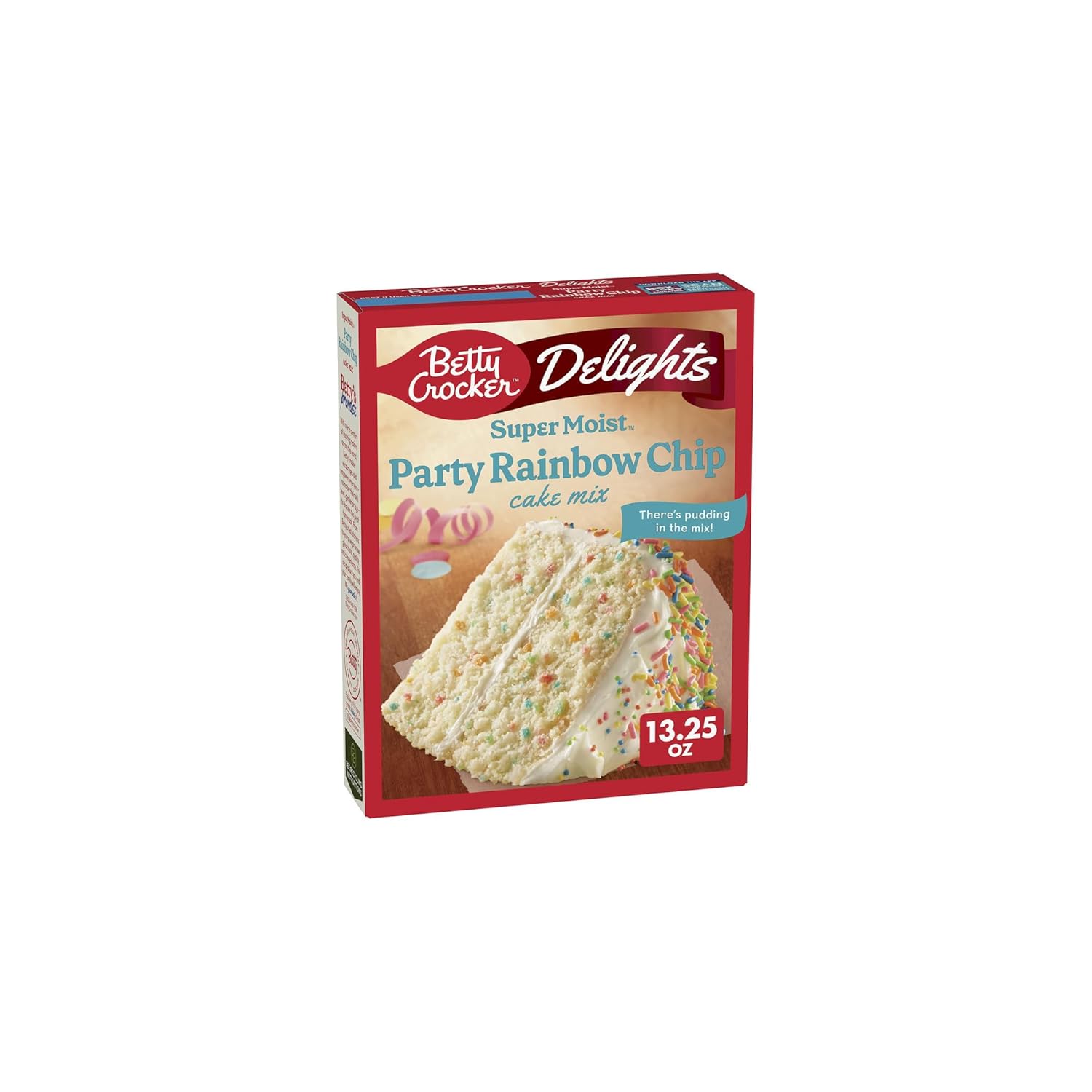 Betty Crocker Delights Super Moist Party Rainbow Chip Cake Mix (Pack of 2)