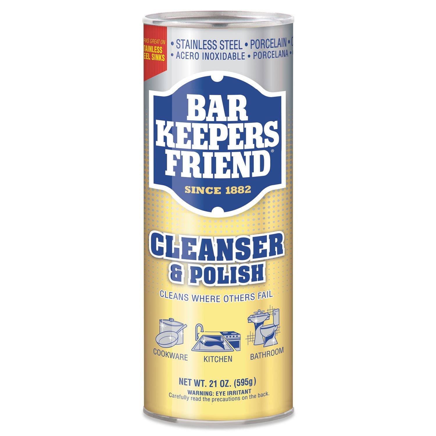 Bar Keepers Friend All-Purpose Cleaner & Polish 12 oz (Pack of 3)