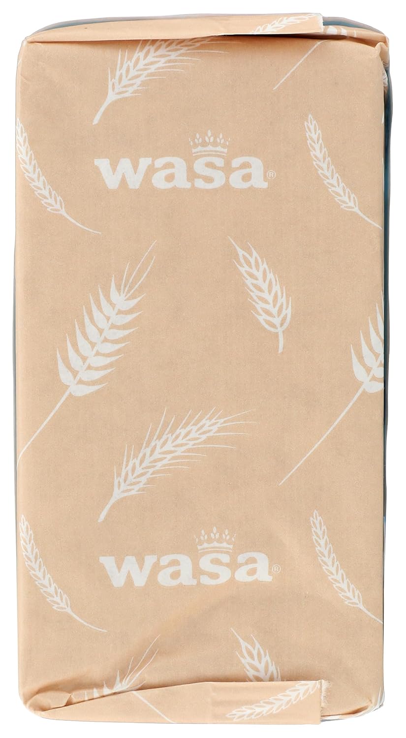 Wasa Light Rye Crispbread, 9.5 oz, Rye Crackers, Non-GMO Ingredients, Good Source of Fiber