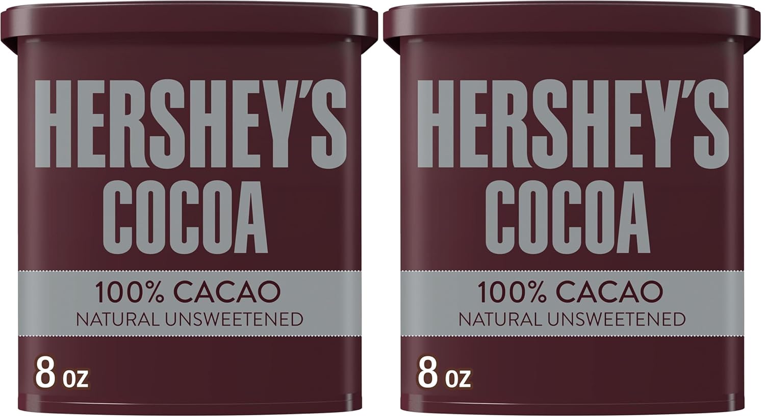 HERSHEY'S Natural Unsweetened Cocoa Powder Can, 8 oz