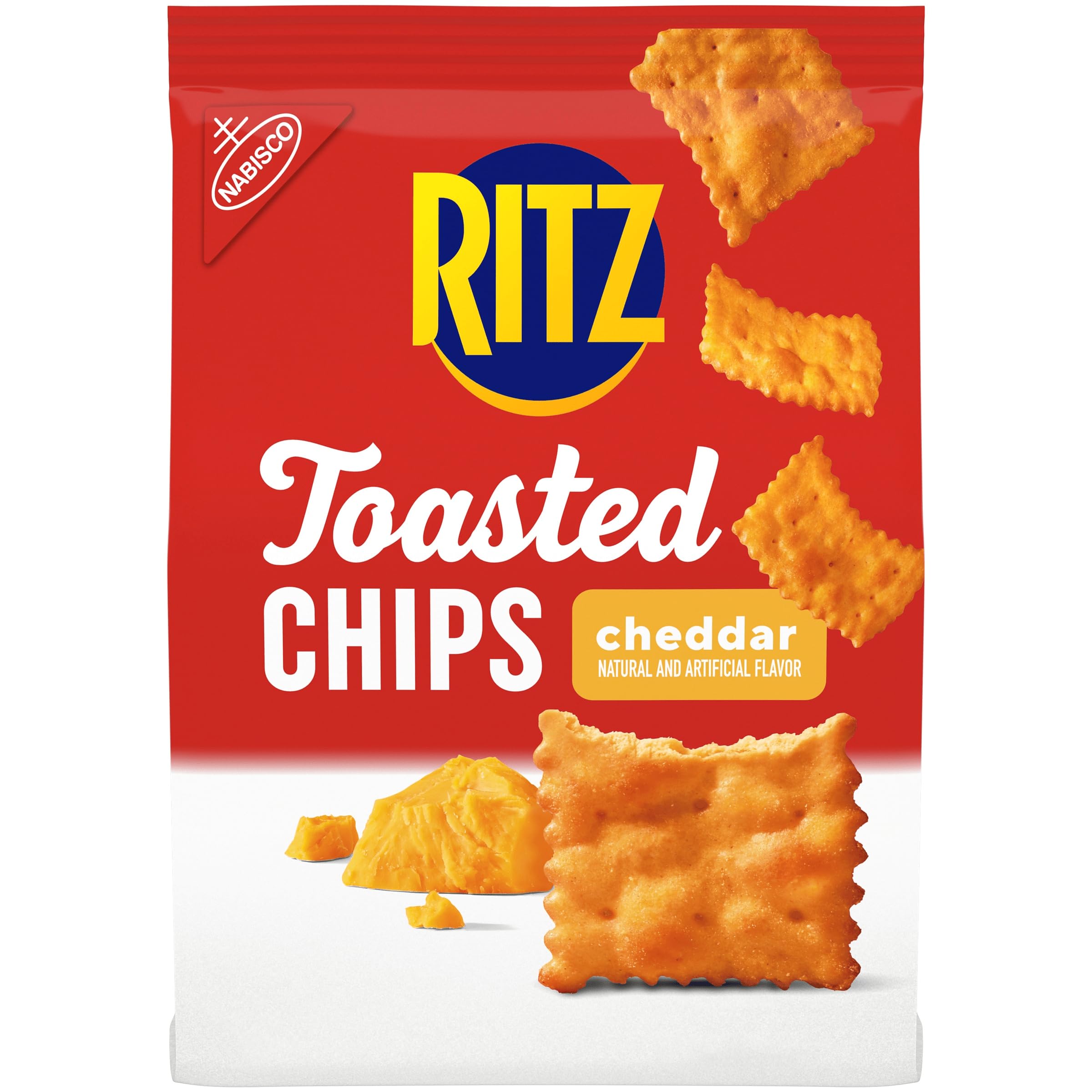 RITZ Toasted Chips Sour Cream and Onion Crackers, Party Snacks, 8.1 oz