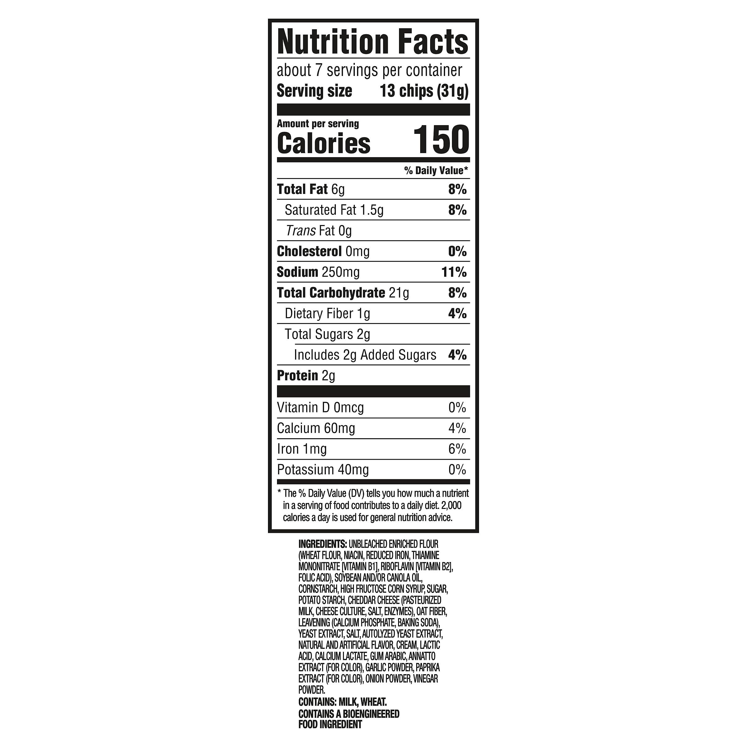 RITZ Toasted Chips Sour Cream and Onion Crackers, Party Snacks, 8.1 oz