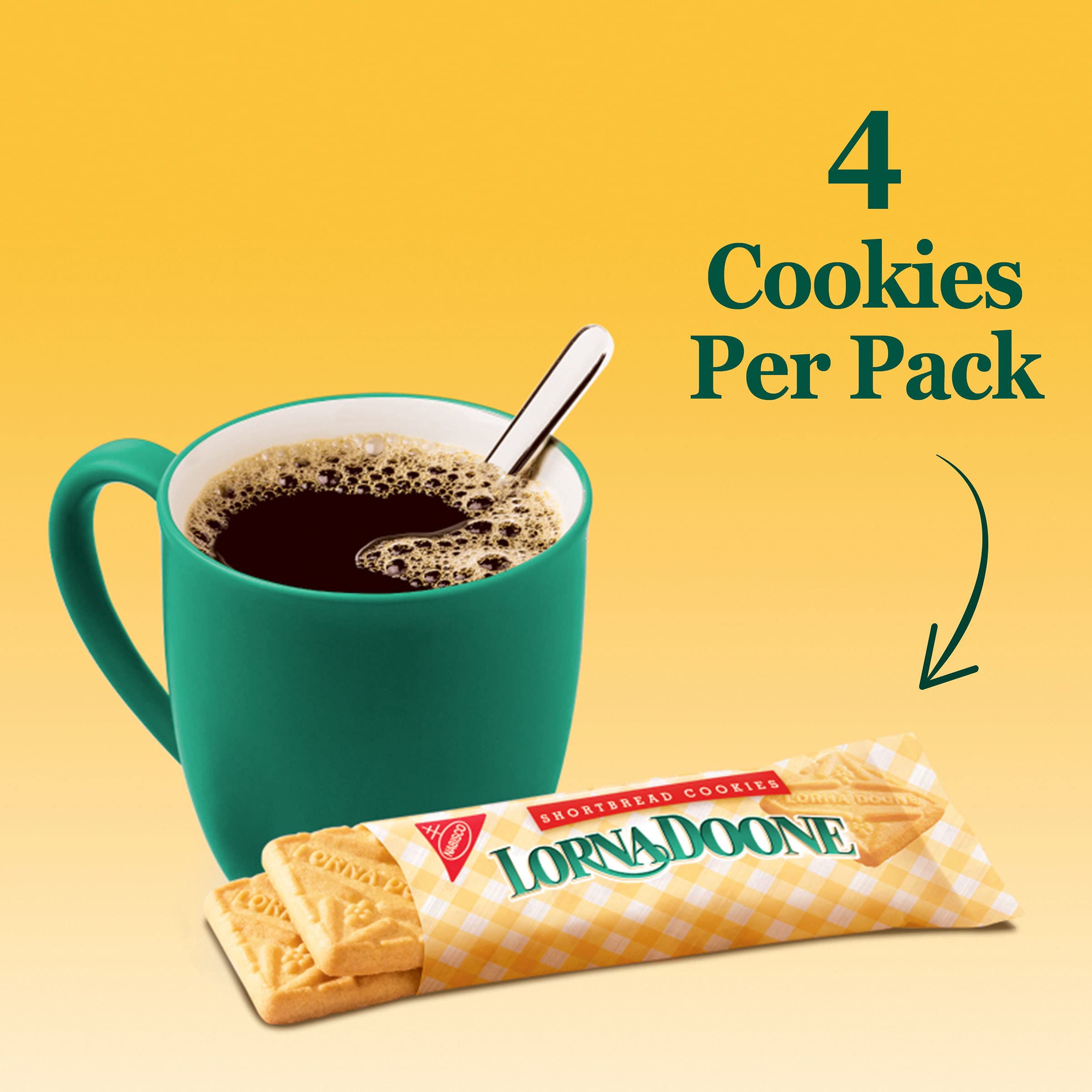 Lorna Doone Shortbread Cookies, 10 Snack Packs (4 Cookies Per Pack)