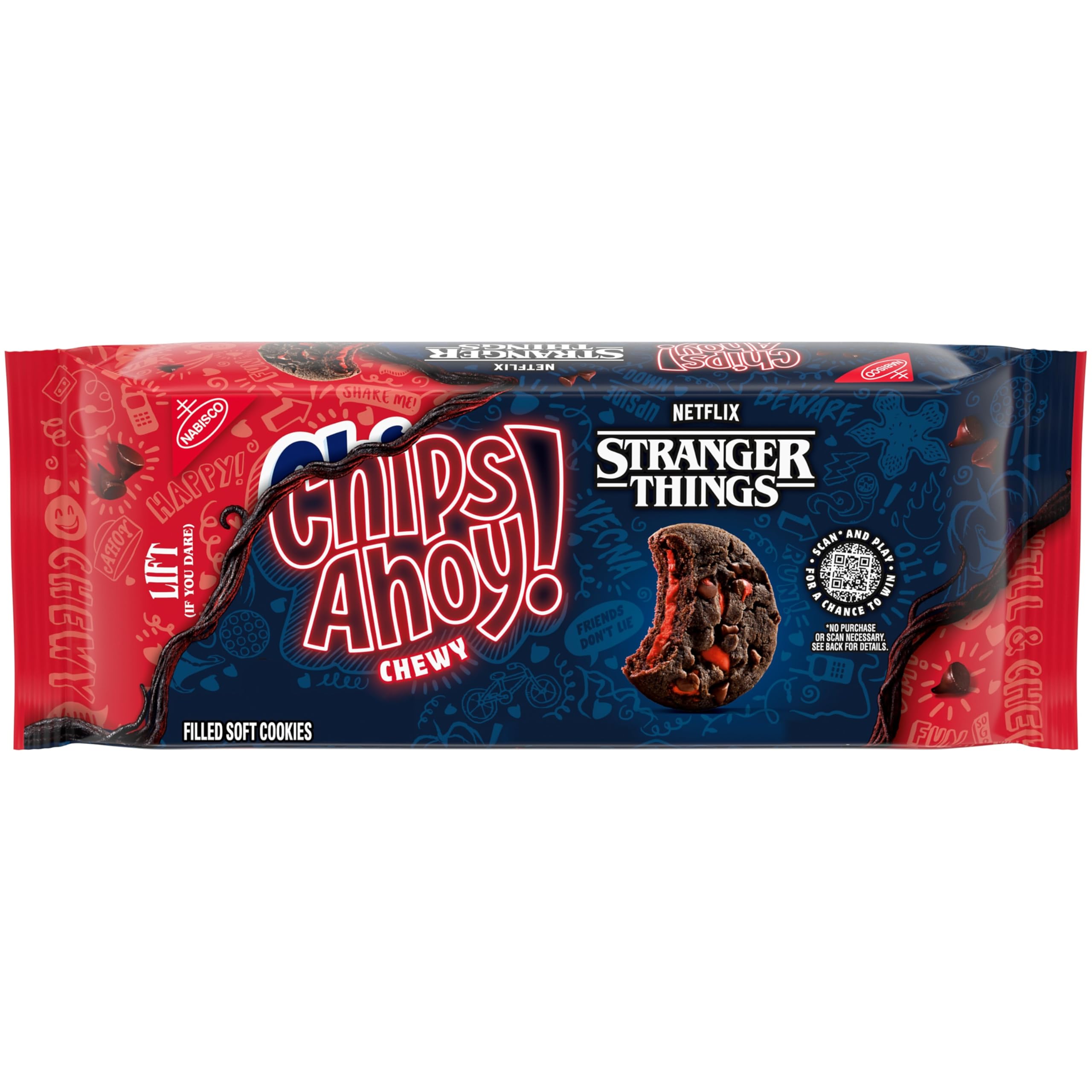 CHIPS AHOY! Chewy Chocolate Chip Cookies with Reese's Peanut Butter Cups, Family Size, 14.25 oz