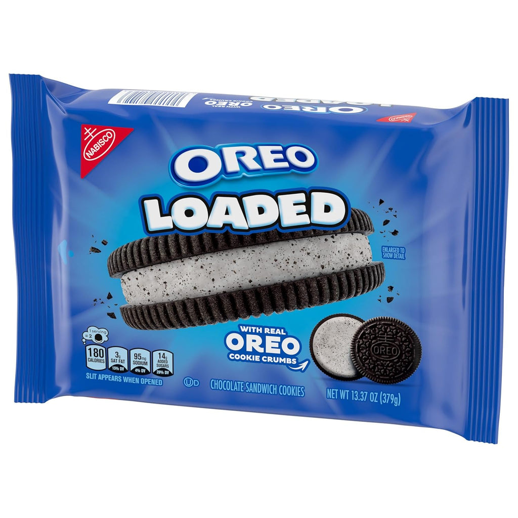 OREO Loaded Chocolate Sandwich Cookies, 13.37 oz