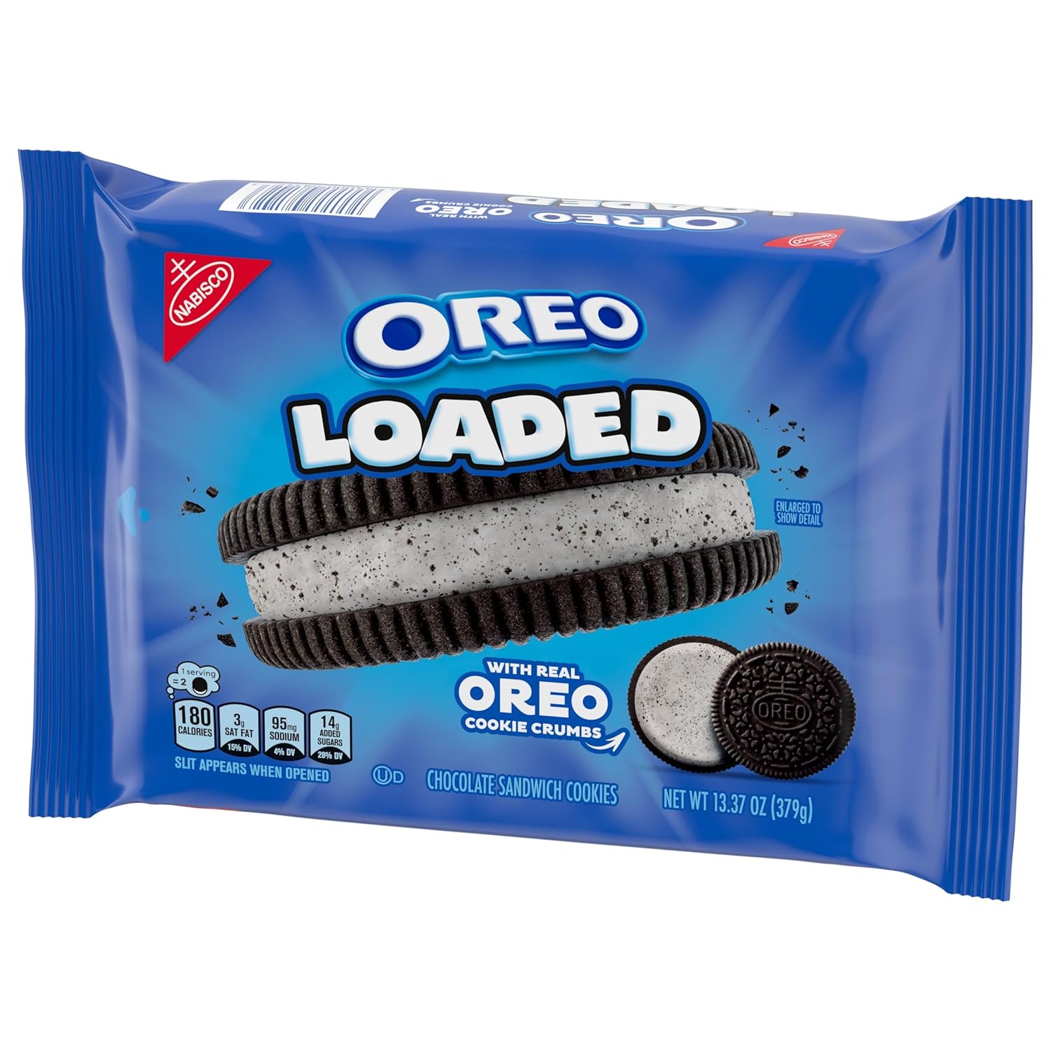 OREO Loaded Chocolate Sandwich Cookies, 13.37 oz