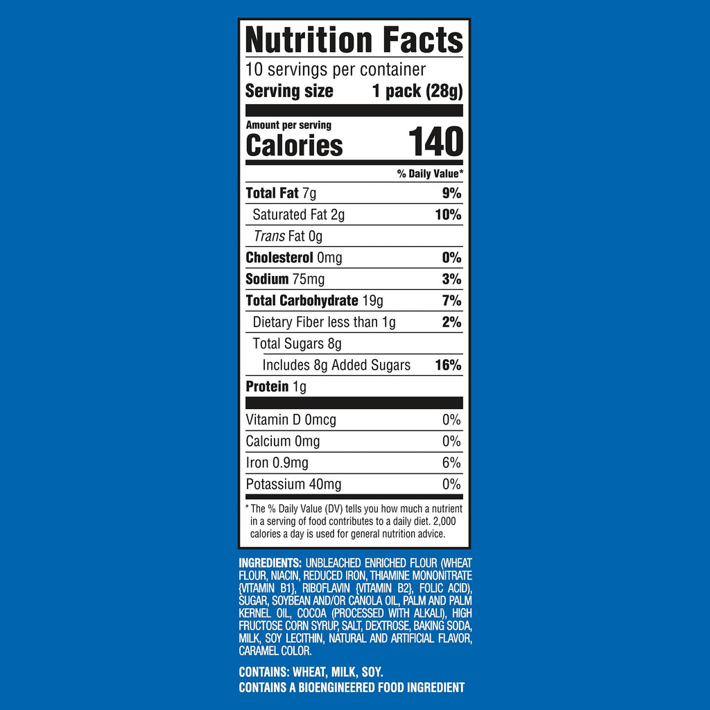 CHIPS AHOY! Mini Original Chocolate Chip Cookies, 10 Snack Packs