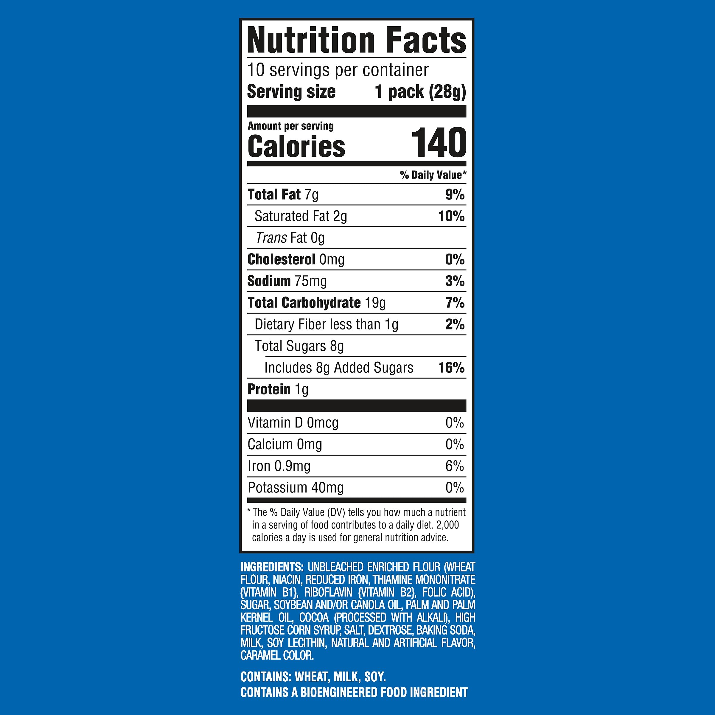 CHIPS AHOY! Mini Original Chocolate Chip Cookies, 10 Snack Packs