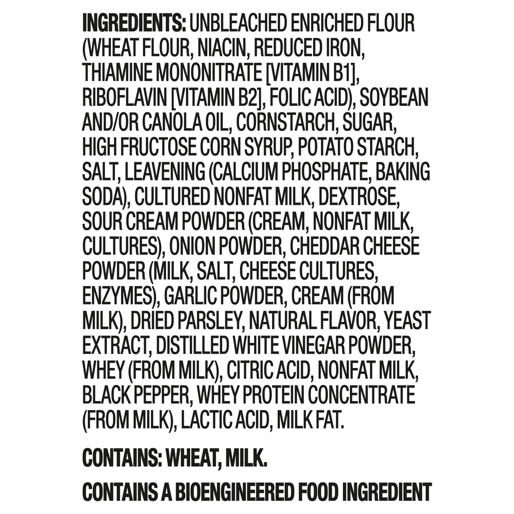 RITZ Toasted Chips Sour Cream and Onion Crackers, Party Snacks, 8.1 oz