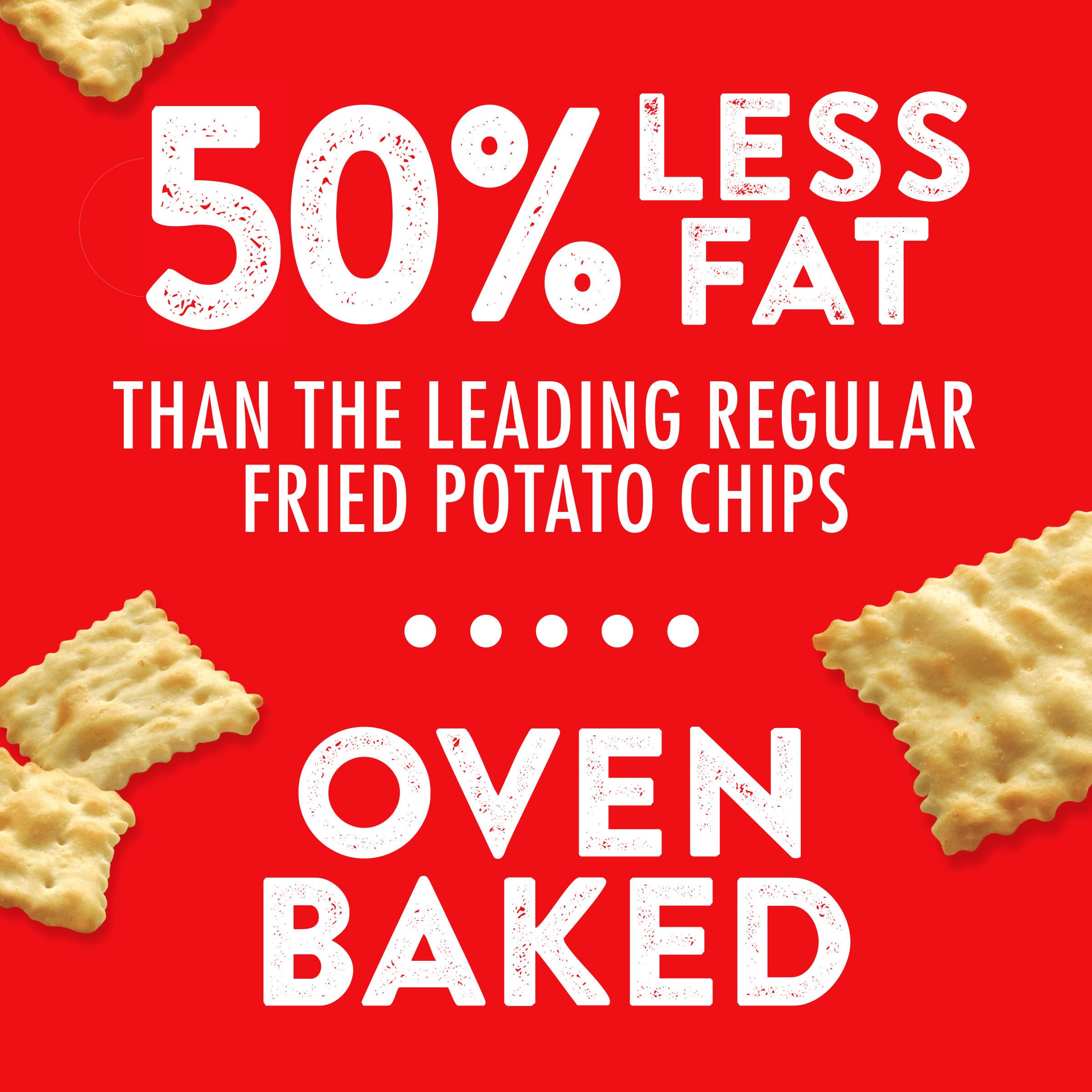 RITZ Toasted Chips Sour Cream and Onion Crackers, Party Snacks, 8.1 oz