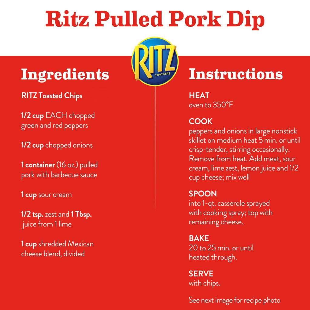 RITZ Toasted Chips Sour Cream and Onion Crackers, Party Snacks, 8.1 oz