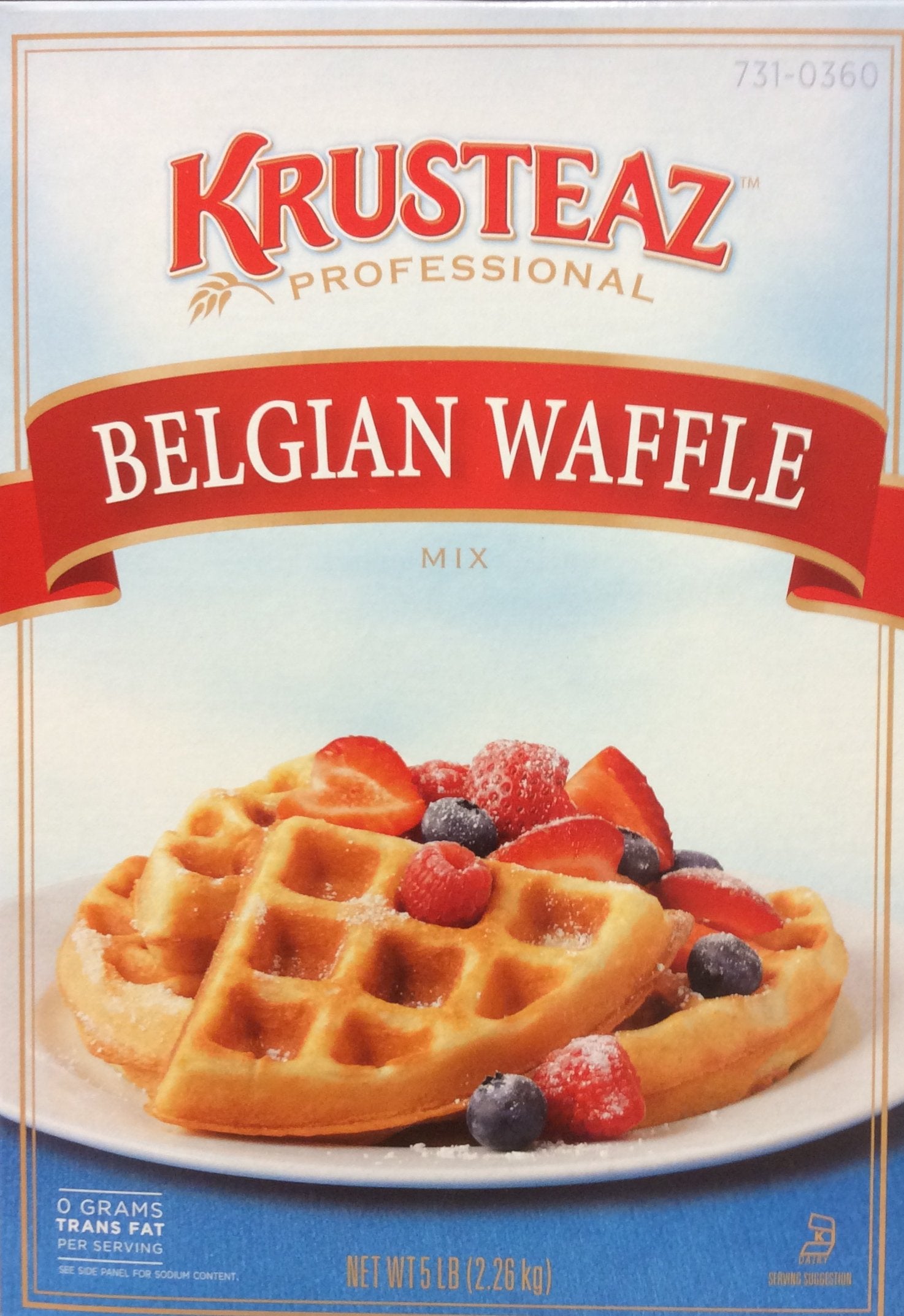 Krusteaz Light & Crispy Belgian Waffle Mix No Artificial Flavors, Colors, or Preservatives 28 Ounce (Pack of 2)