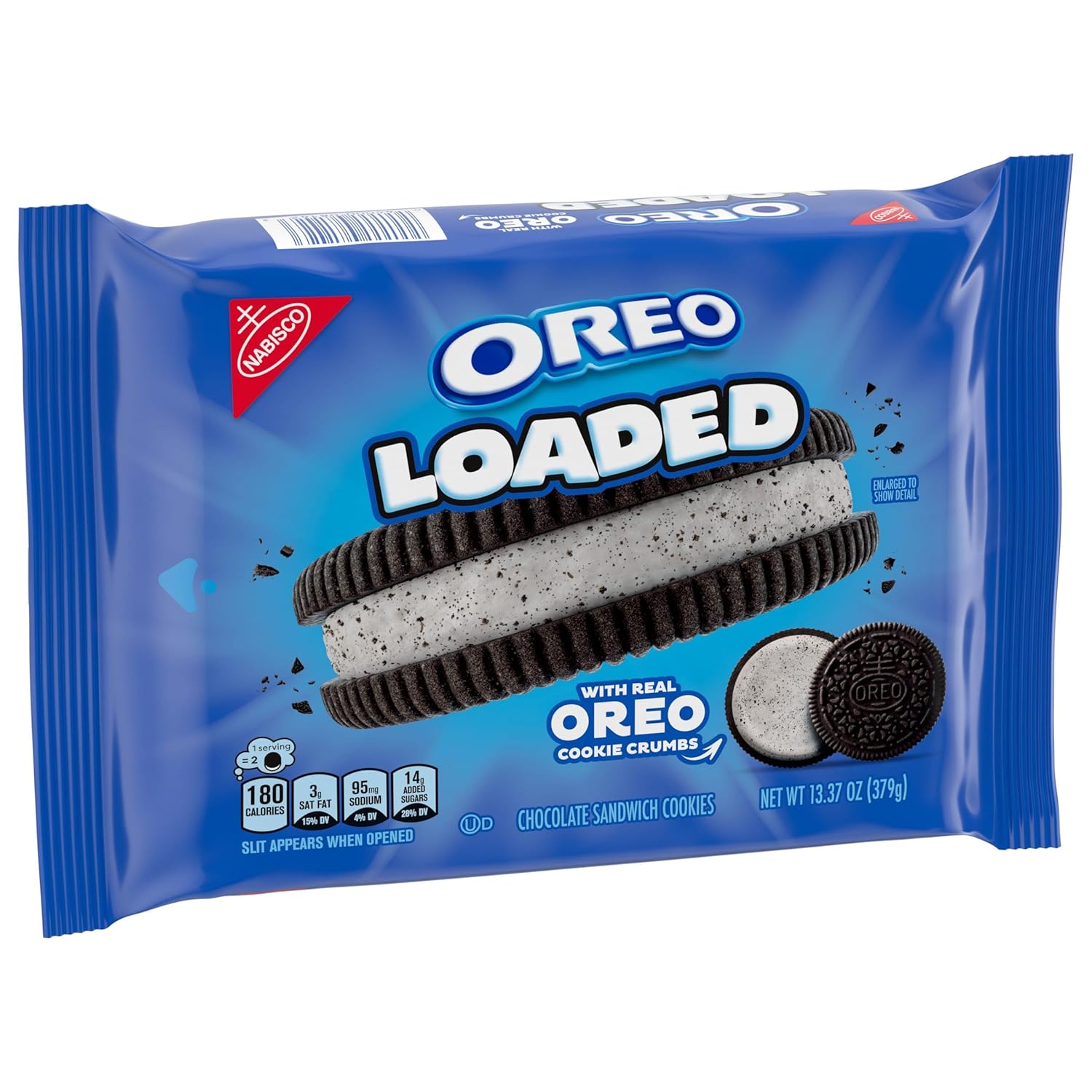 OREO Loaded Chocolate Sandwich Cookies, 13.37 oz