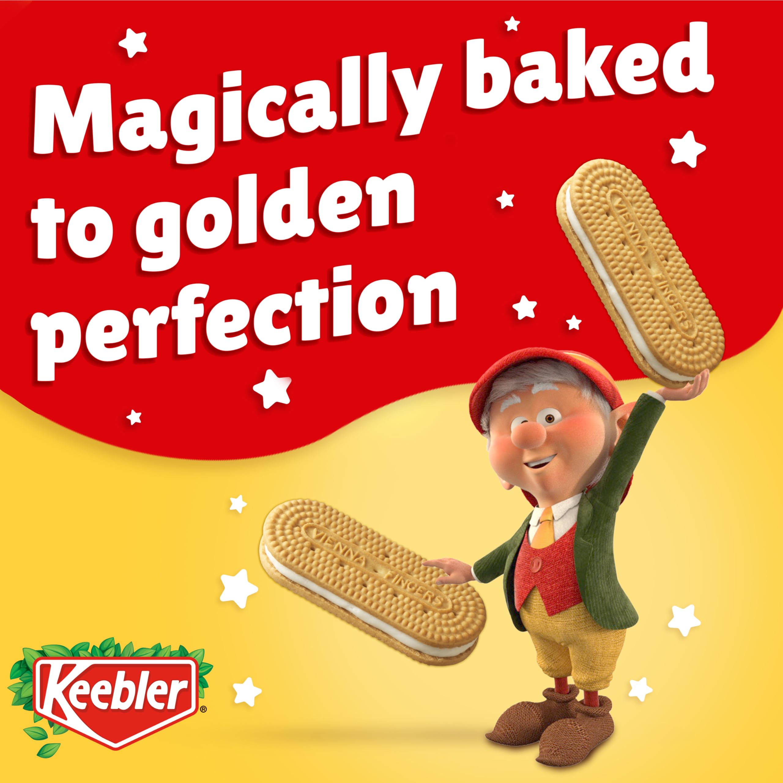 Keebler Vienna Fingers Creme Filled Sandwich Cookies, 12 Oz. (Pack of 1)