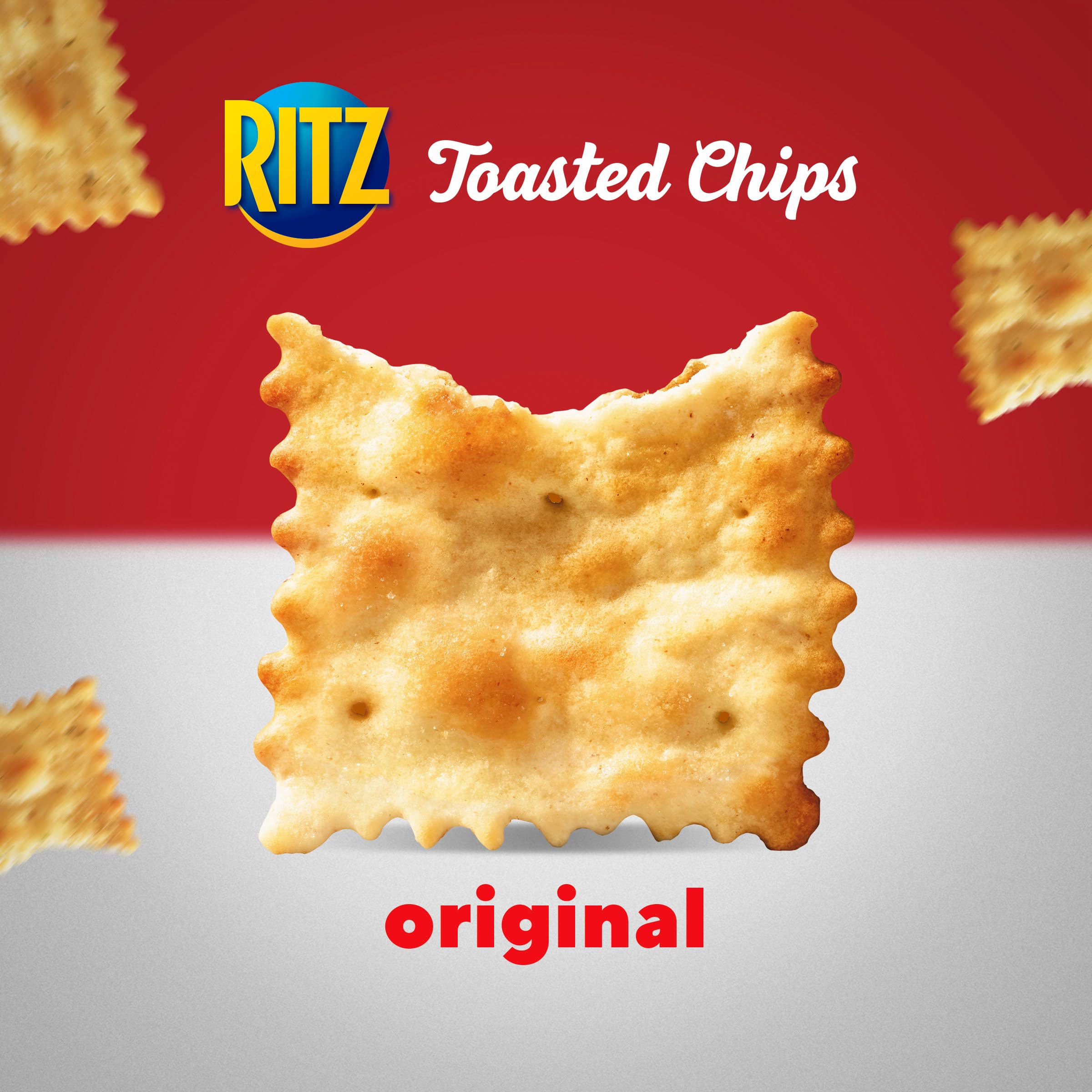 RITZ Toasted Chips Sour Cream and Onion Crackers, Party Snacks, 8.1 oz