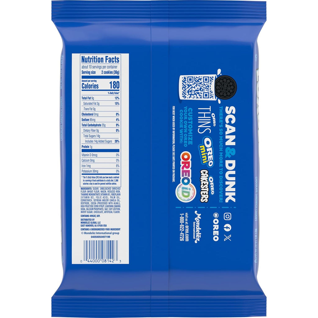 OREO Loaded Chocolate Sandwich Cookies, 13.37 oz