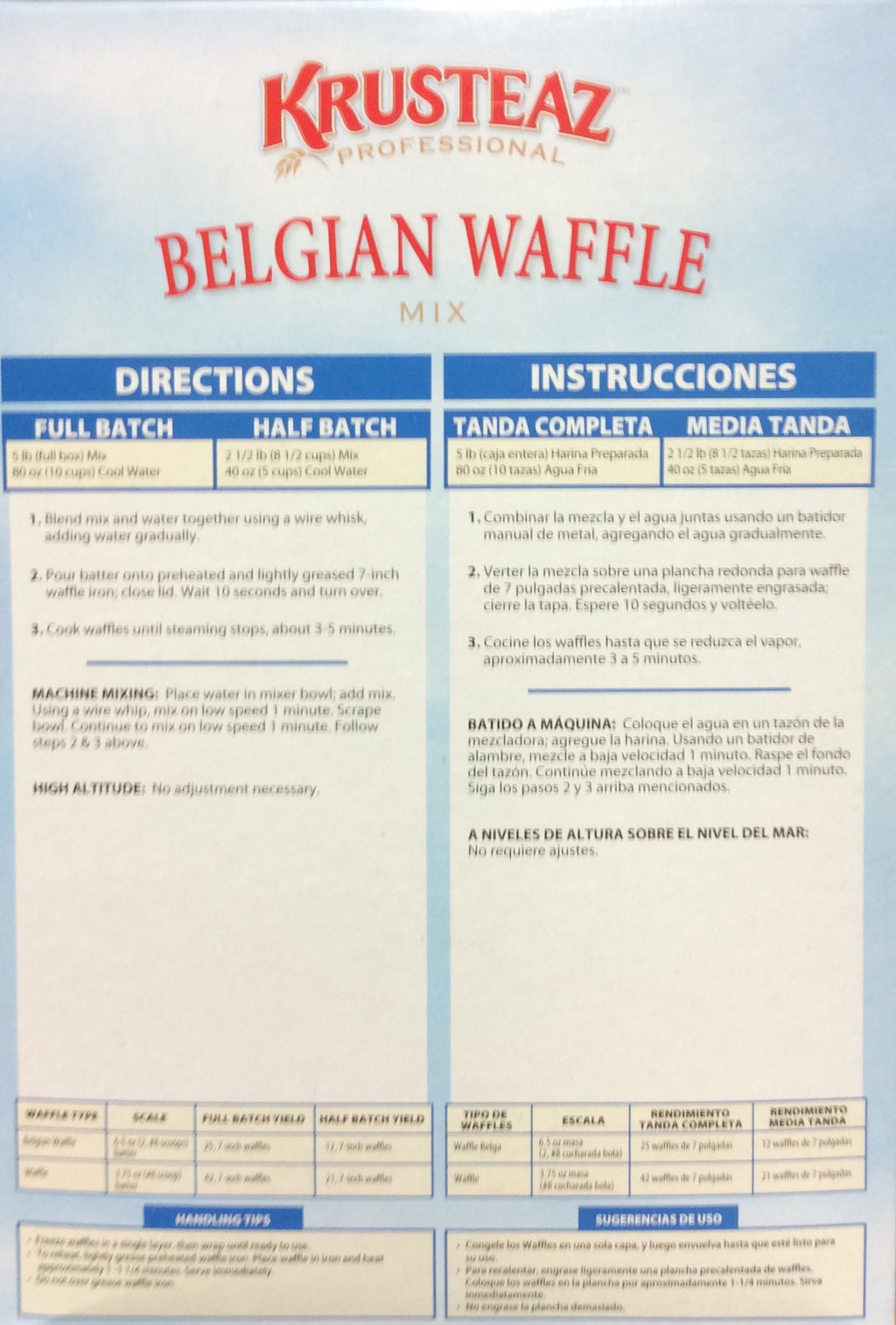 Krusteaz Light & Crispy Belgian Waffle Mix No Artificial Flavors, Colors, or Preservatives 28 Ounce (Pack of 2)