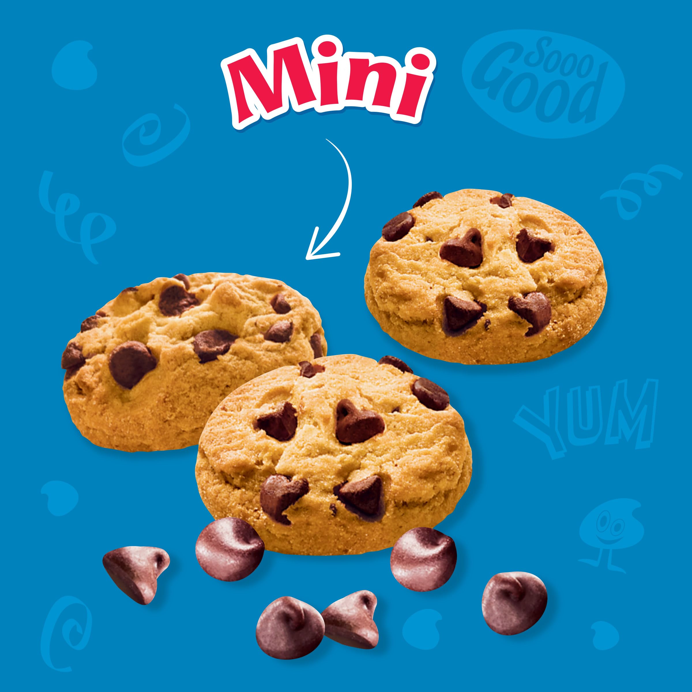 CHIPS AHOY! Mini Original Chocolate Chip Cookies, 10 Snack Packs