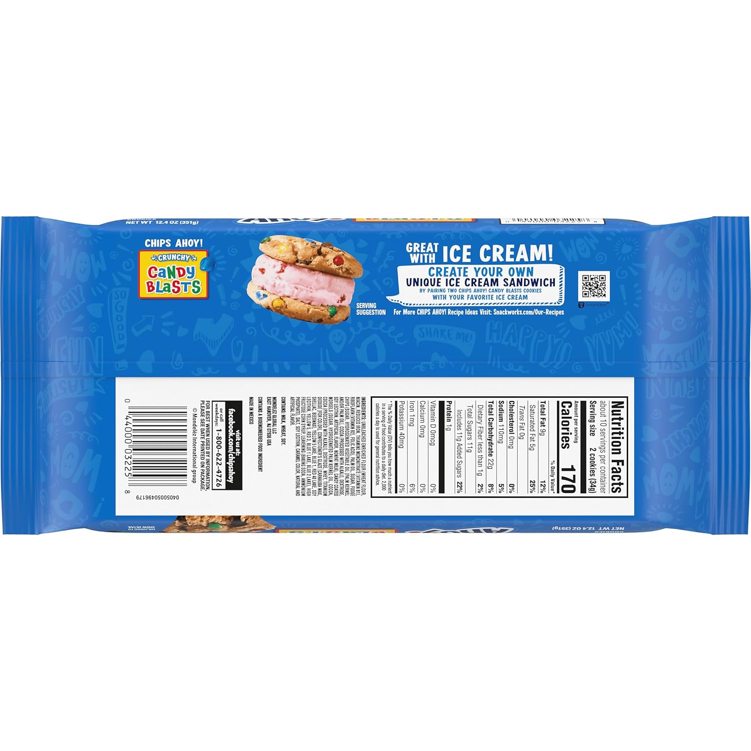 CHIPS AHOY! Hershey's Milk Chocolate Chip Cookies, 9.5 oz