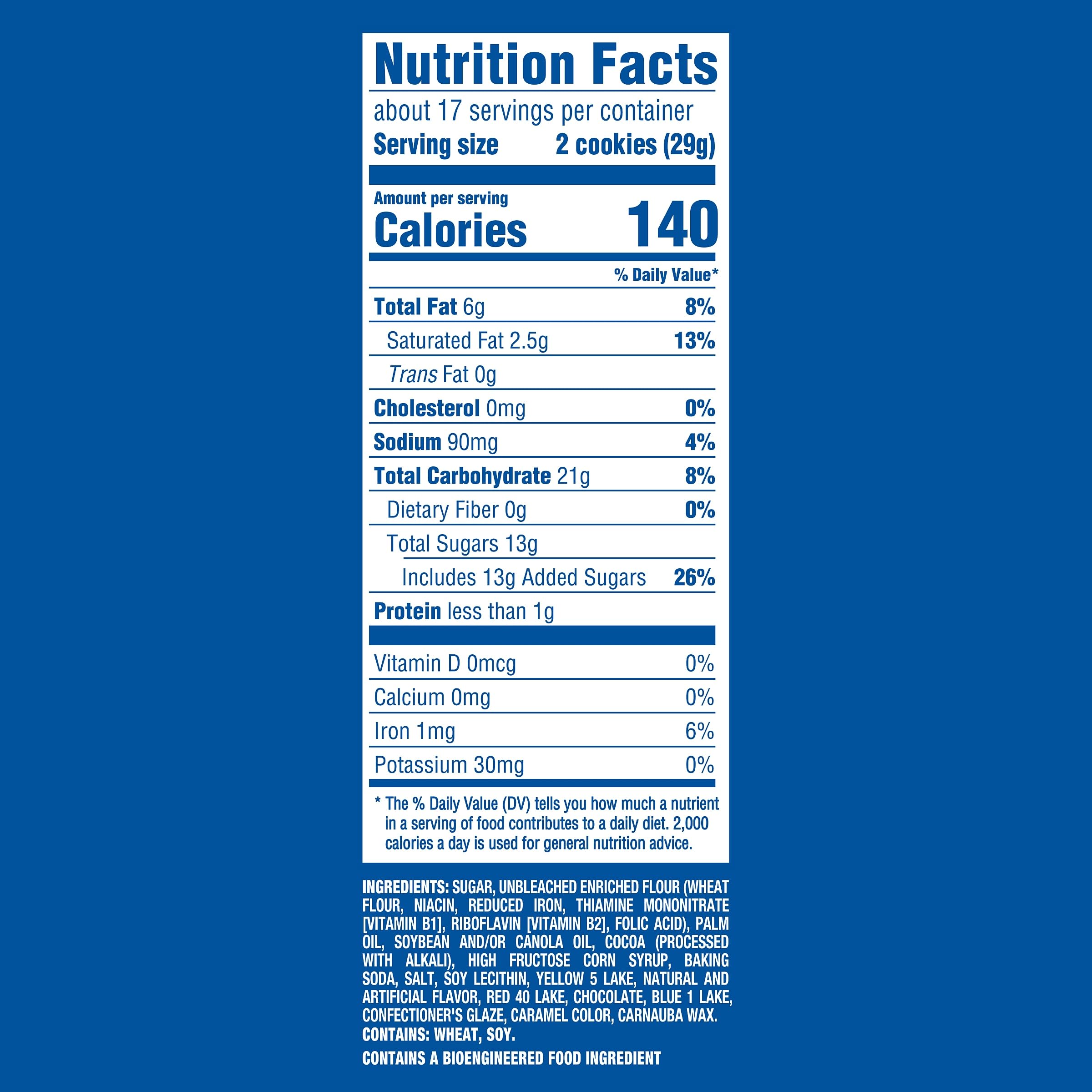 OREO Toffee Crunch Creme with Sugar Crystals Chocolate Sandwich Cookies, Family Size, 17 oz