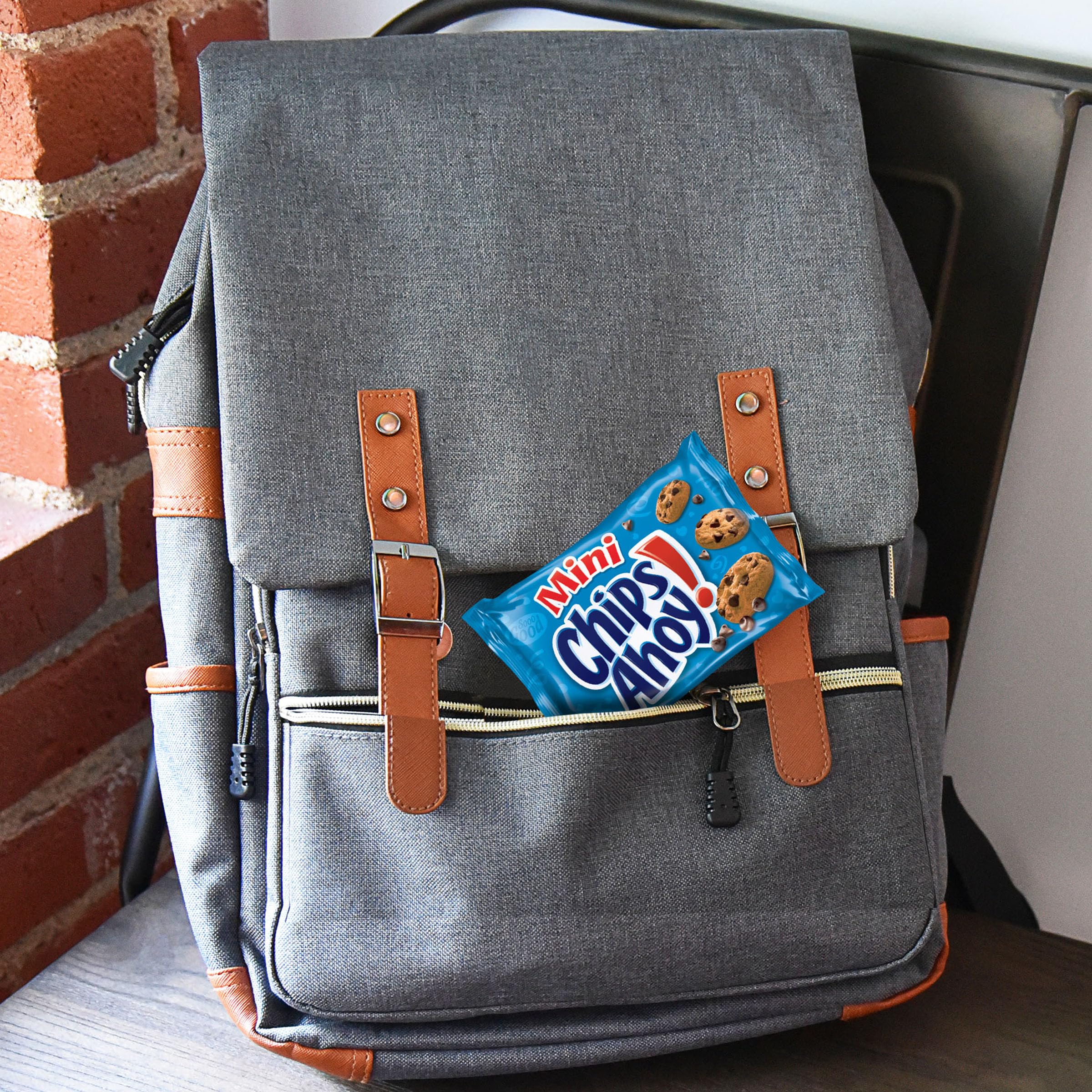 CHIPS AHOY! Mini Original Chocolate Chip Cookies, 10 Snack Packs