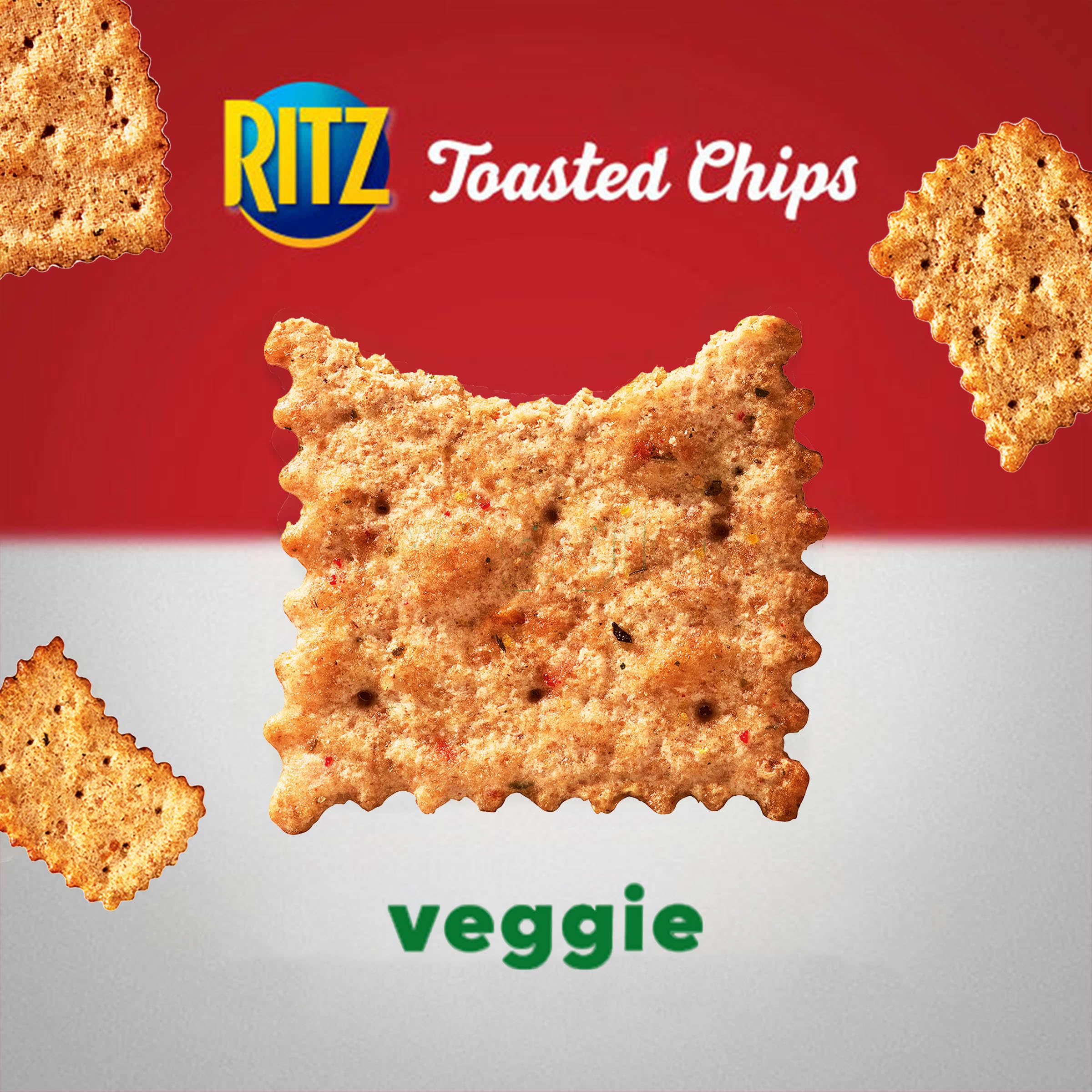 RITZ Toasted Chips Sour Cream and Onion Crackers, Party Snacks, 8.1 oz